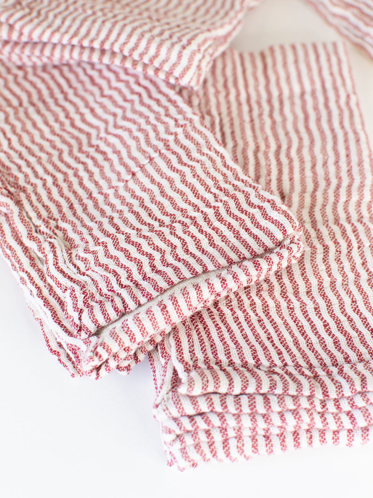 Red & White Stripe Napkin, Set of 4