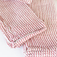 Red & White Stripe Napkin, Set of 4