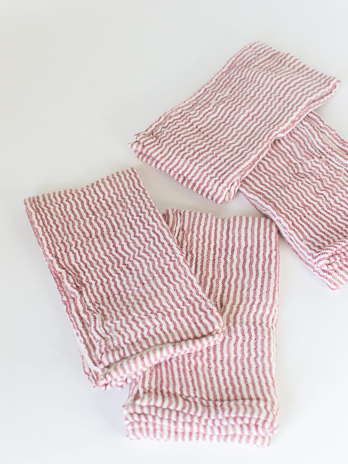 Red & White Stripe Napkin, Set of 4