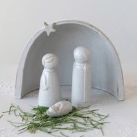 Stoneware Nativity Set