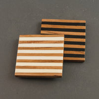 White Striped Coaster