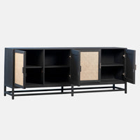 Black Royette Sideboard