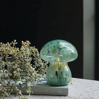 Mushroom Portable Table Lamp, Forest Green