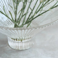 Low Clear Pressed Glass Bowl