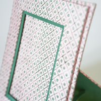 Dot and Grid Table Top Picture Frame