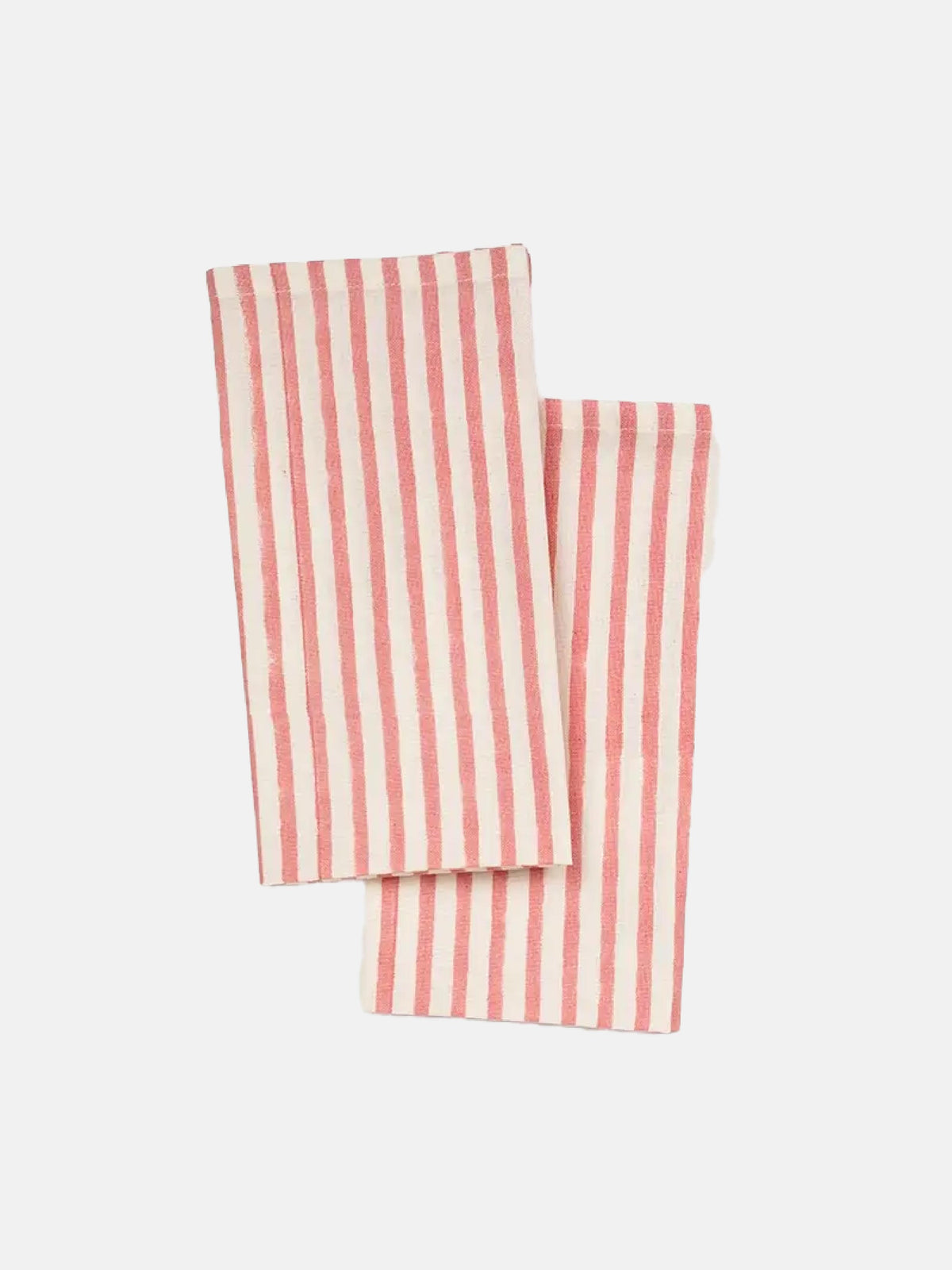 Pink Bengal Stripes Cotton Napkins, Set of 2