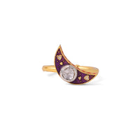 Crescent Polki Ring