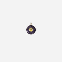 Amethyst Small Circle Pendant