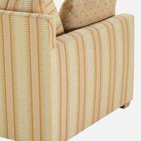 Sylvie Bench Sofa, Backgammon Honey