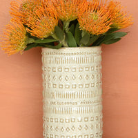 Peru White Vase