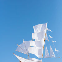 Original White Sailing Ship Kite