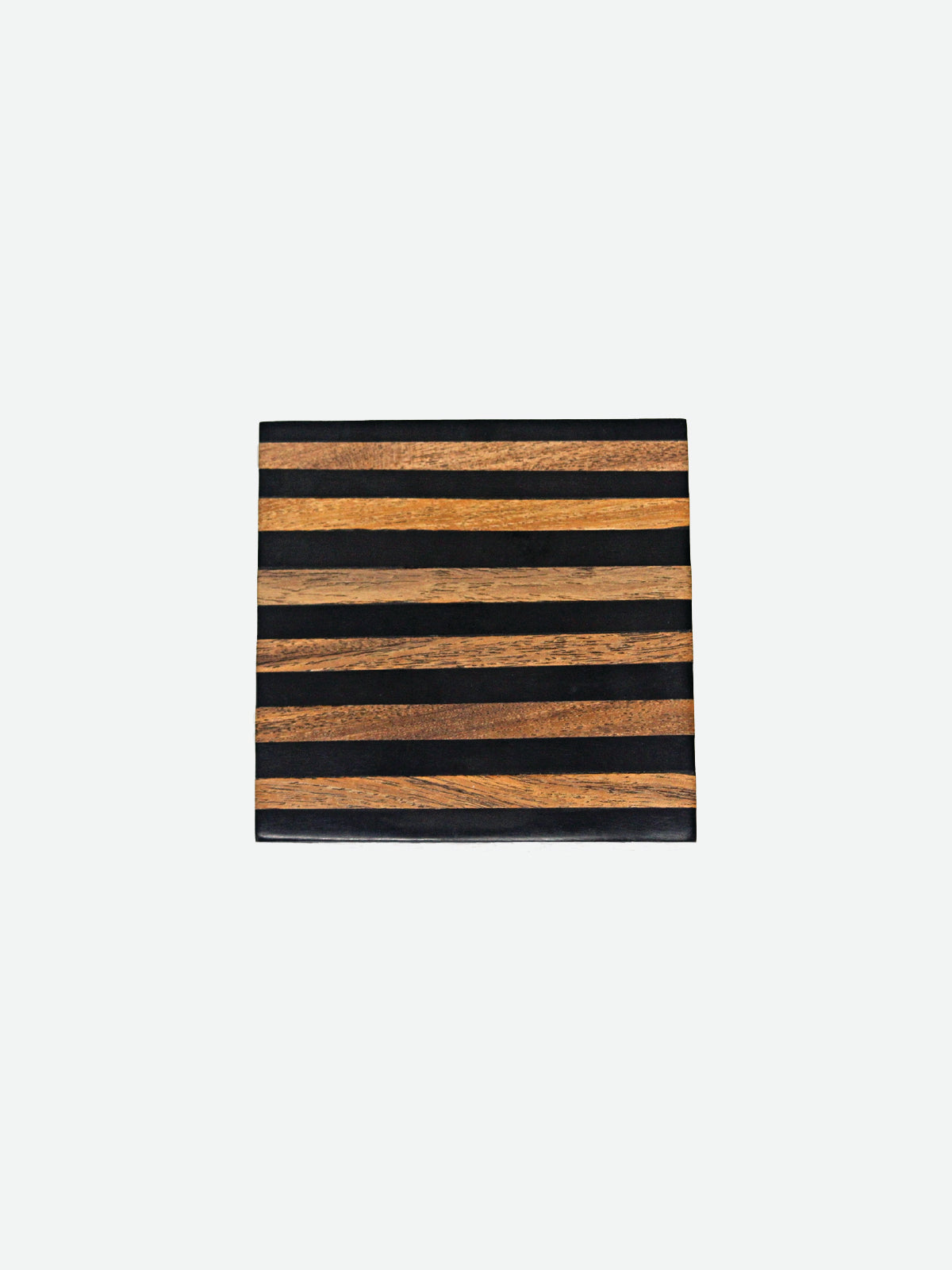 Black Striped Coaster