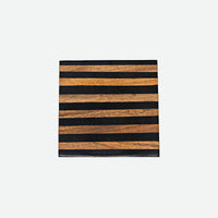 Black Striped Coaster