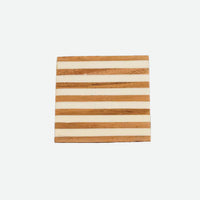 White Striped Coaster