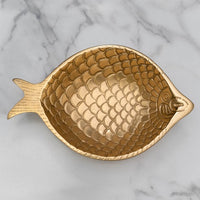 Etched Gold Fish Bowl