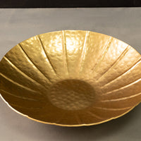 Gold Sunburst Hammered Bowl
