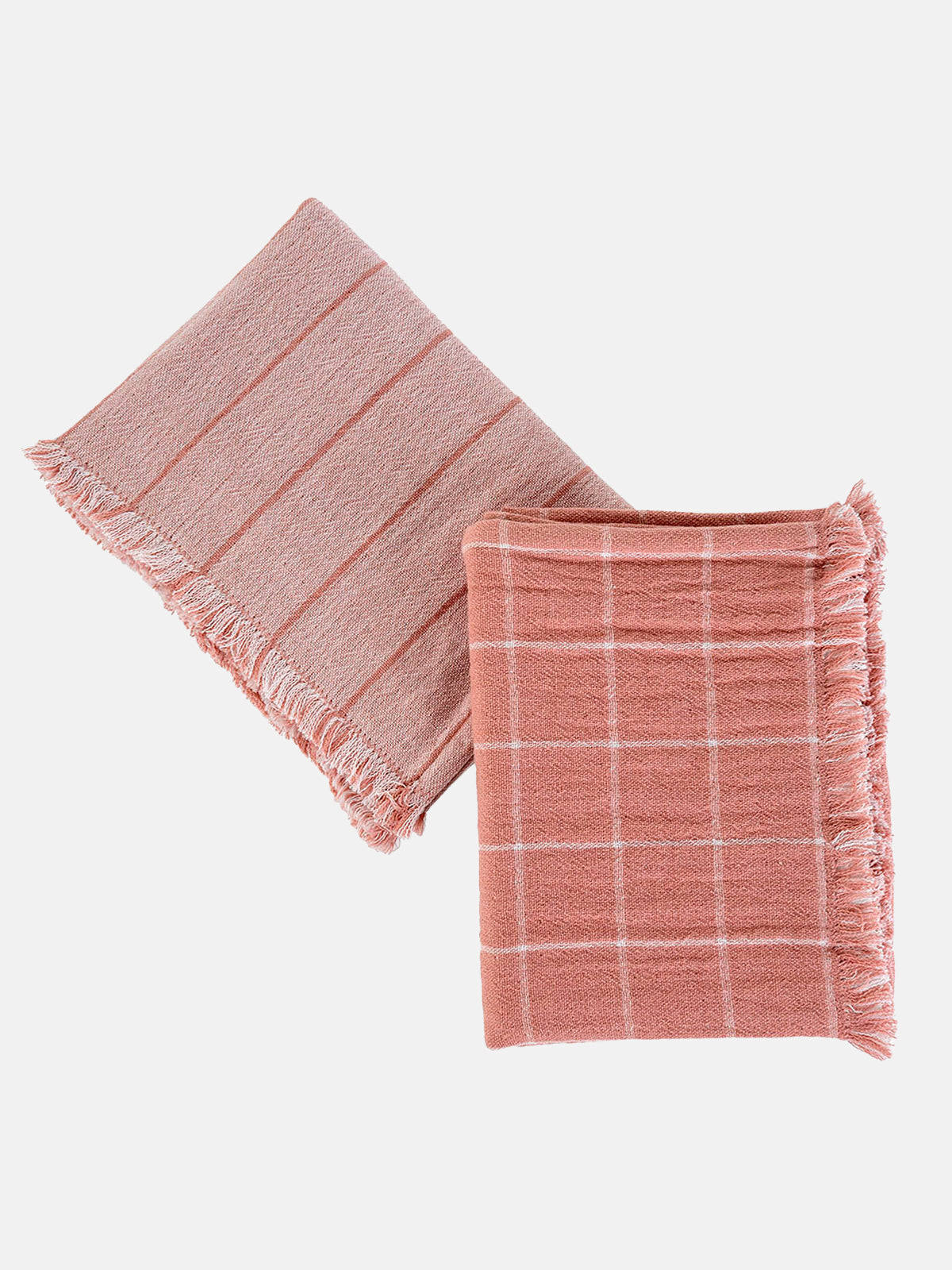 Pale Pink Linen Tea Towel Thick and Durable Kitchen Towel Cotton