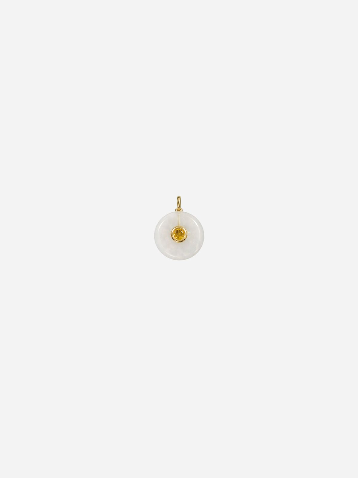 Opal Small Circle Pendant
