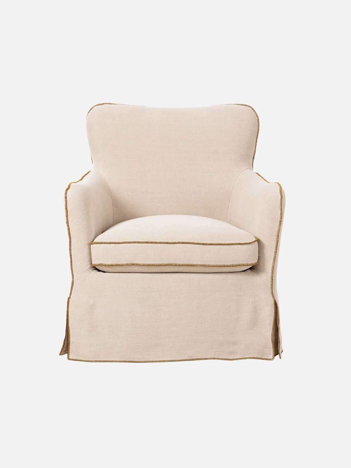 Devon Slipcover Swivel Chair
