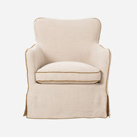 Devon Slipcover Swivel Chair
