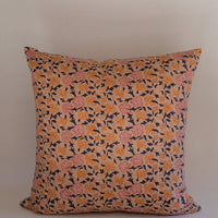 Noor Cafe Block-Printed Pillow Cover - 22x22