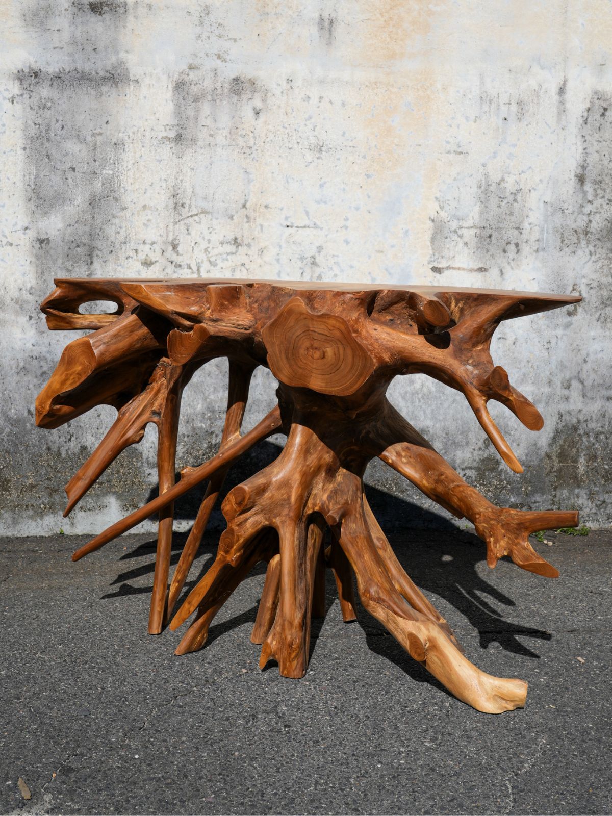 Johann Hand Crafted Teakroot Console