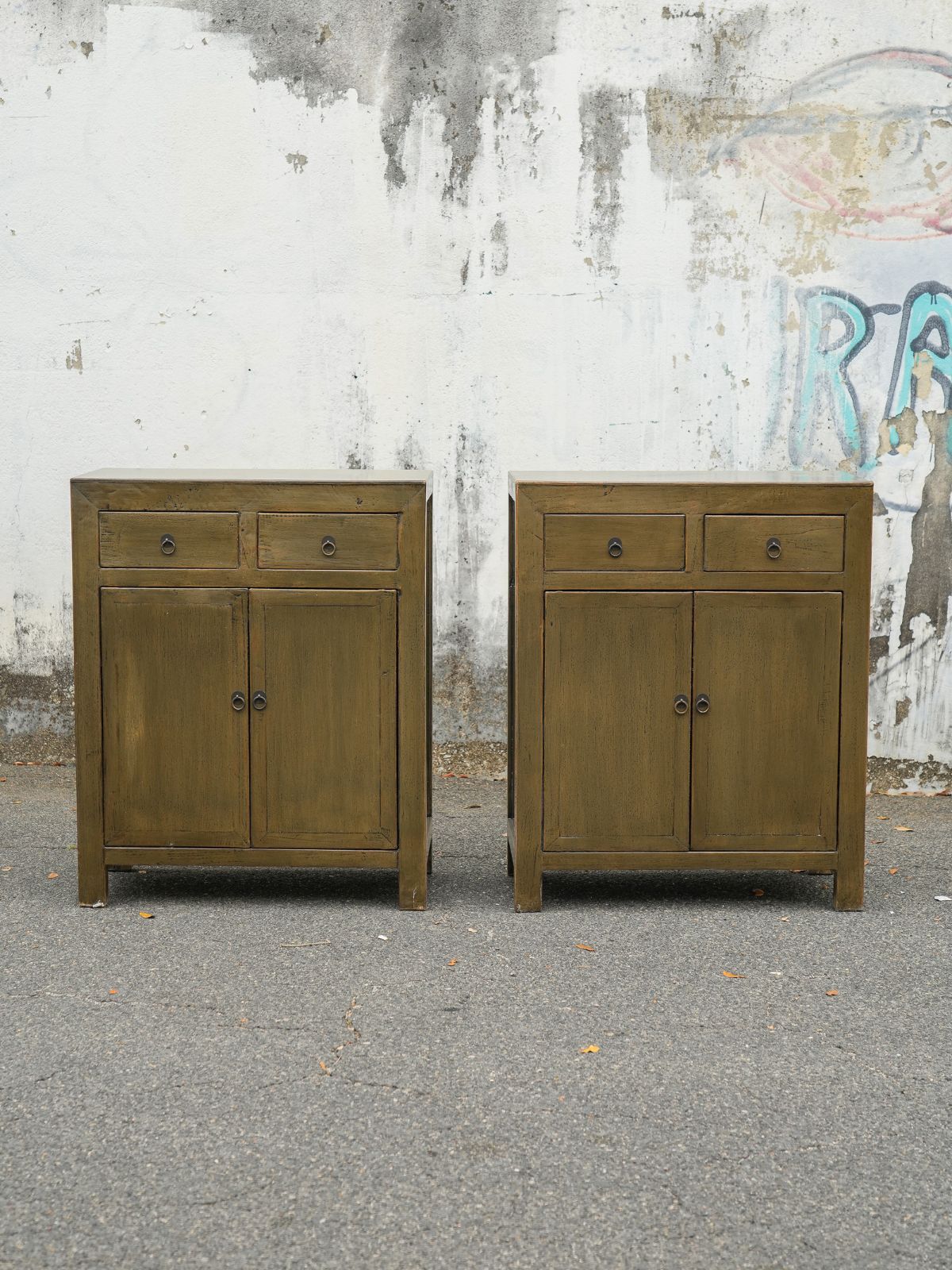 Olive Green Nightstand