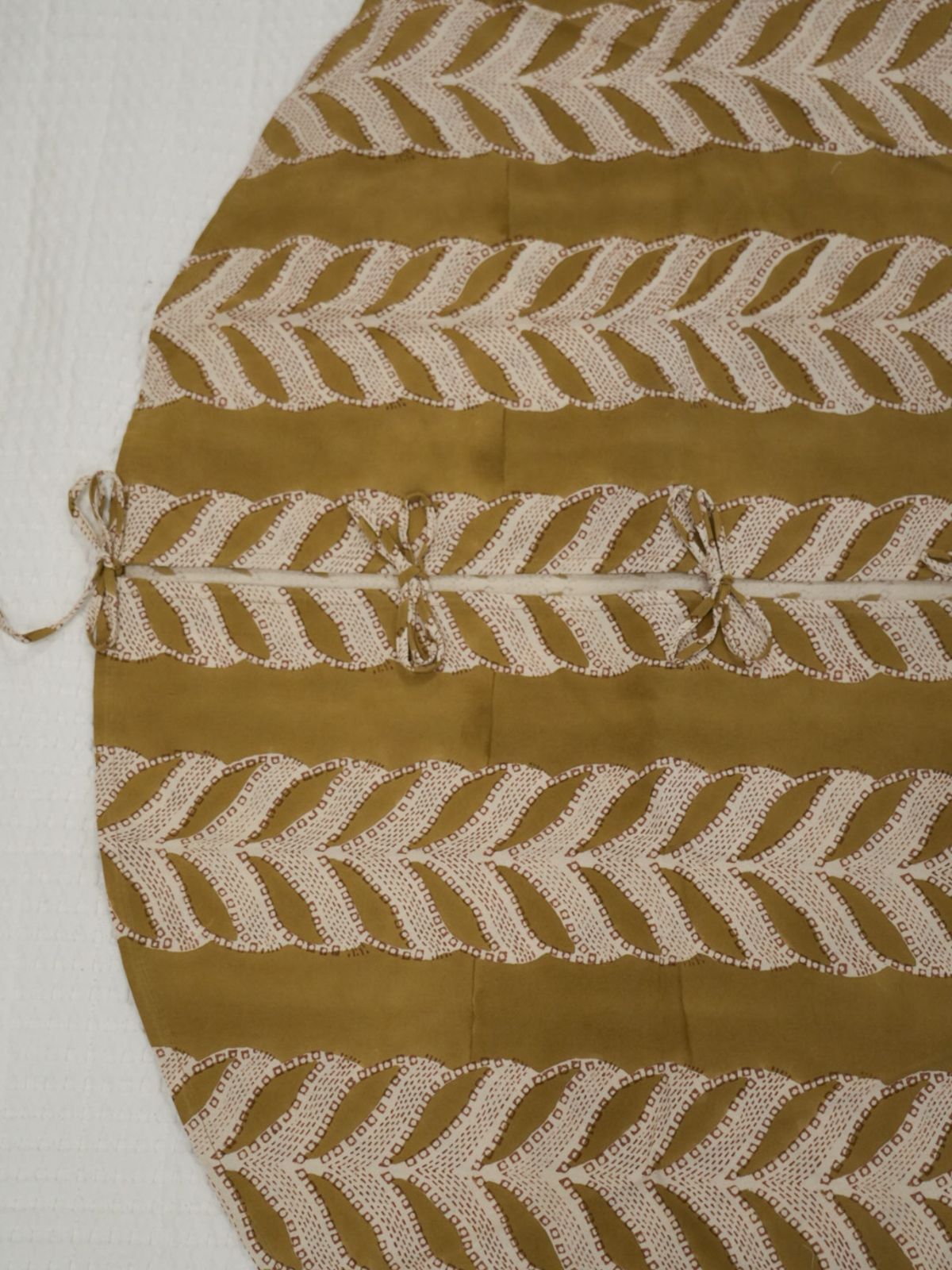 Celadon x Filling Spaces Claire Mustard Tree Skirt