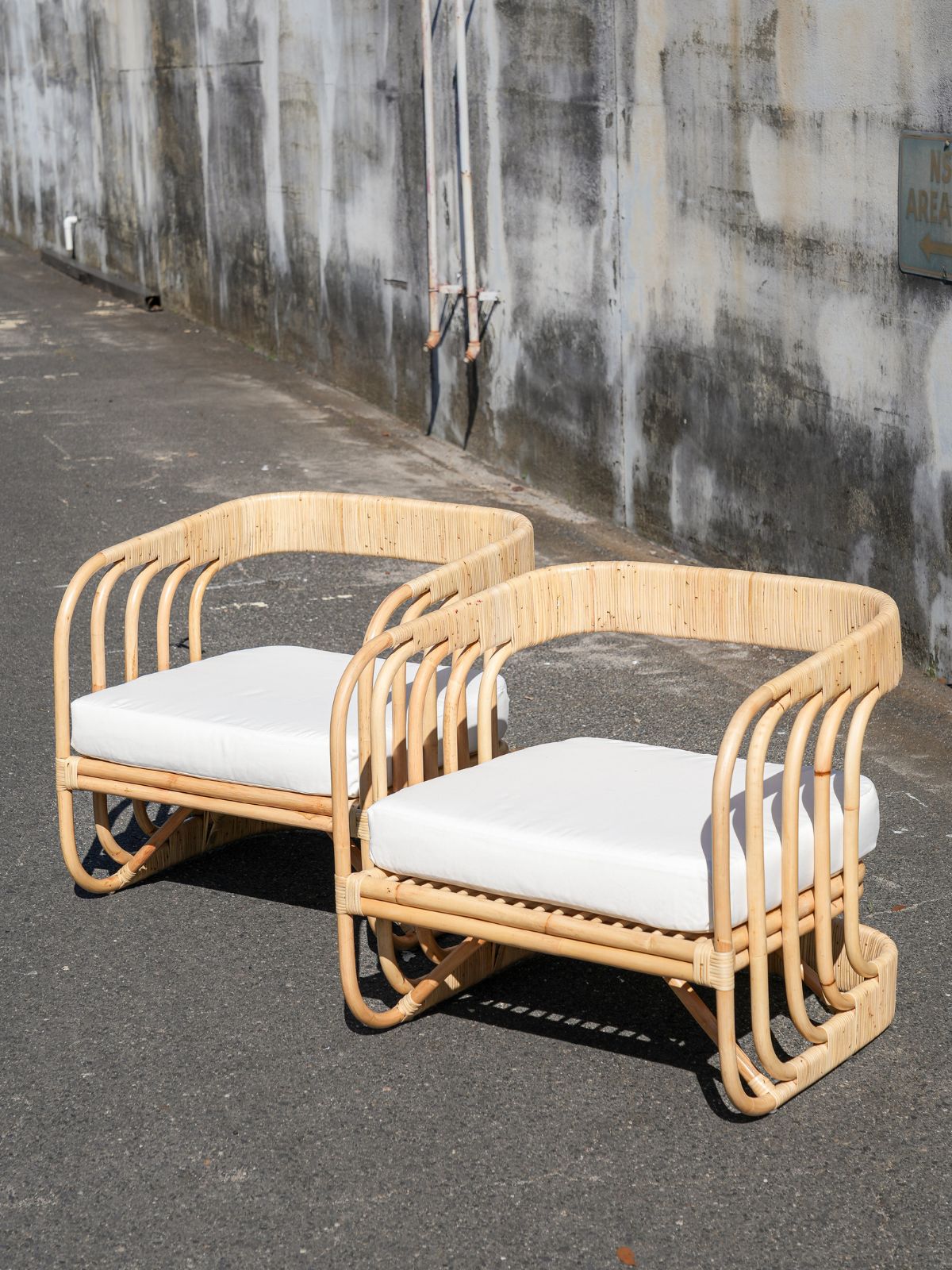Rattan Waterfall Chair, Natural
