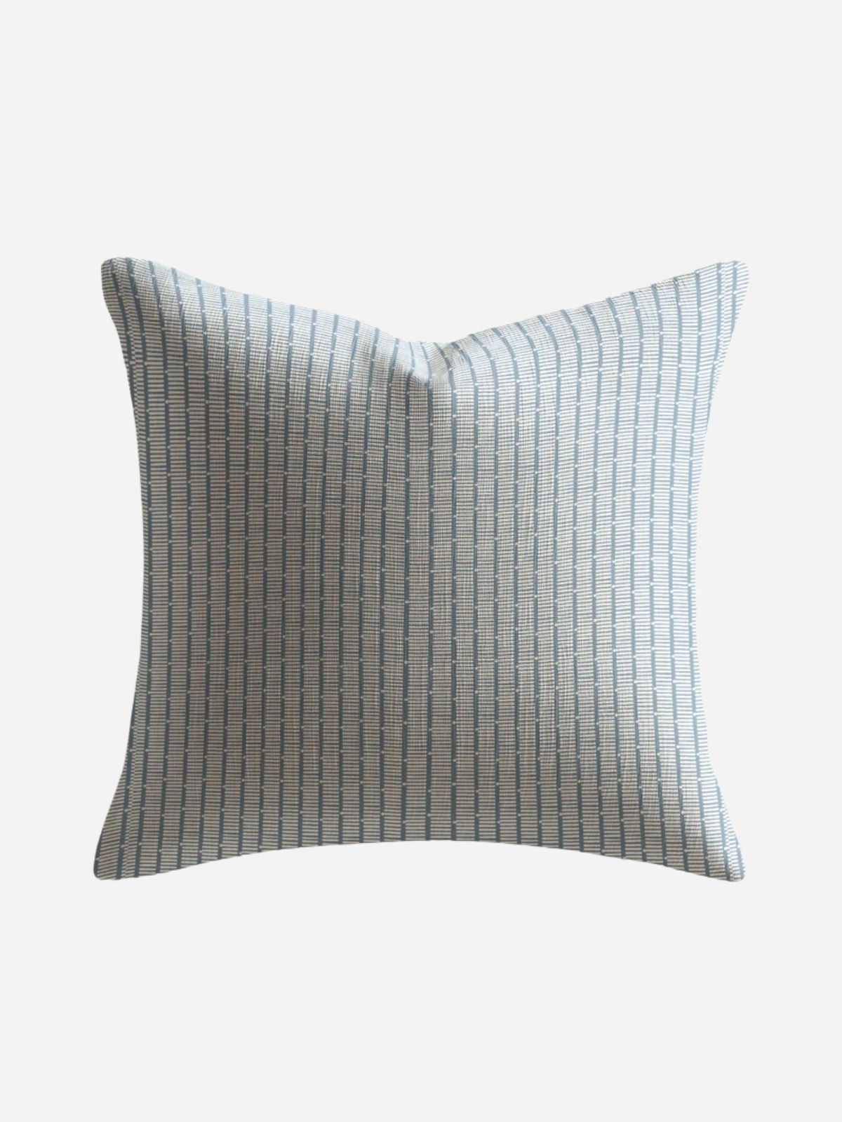 "Jetty in Cooper Blue" Pillow Cover by Emily Daws