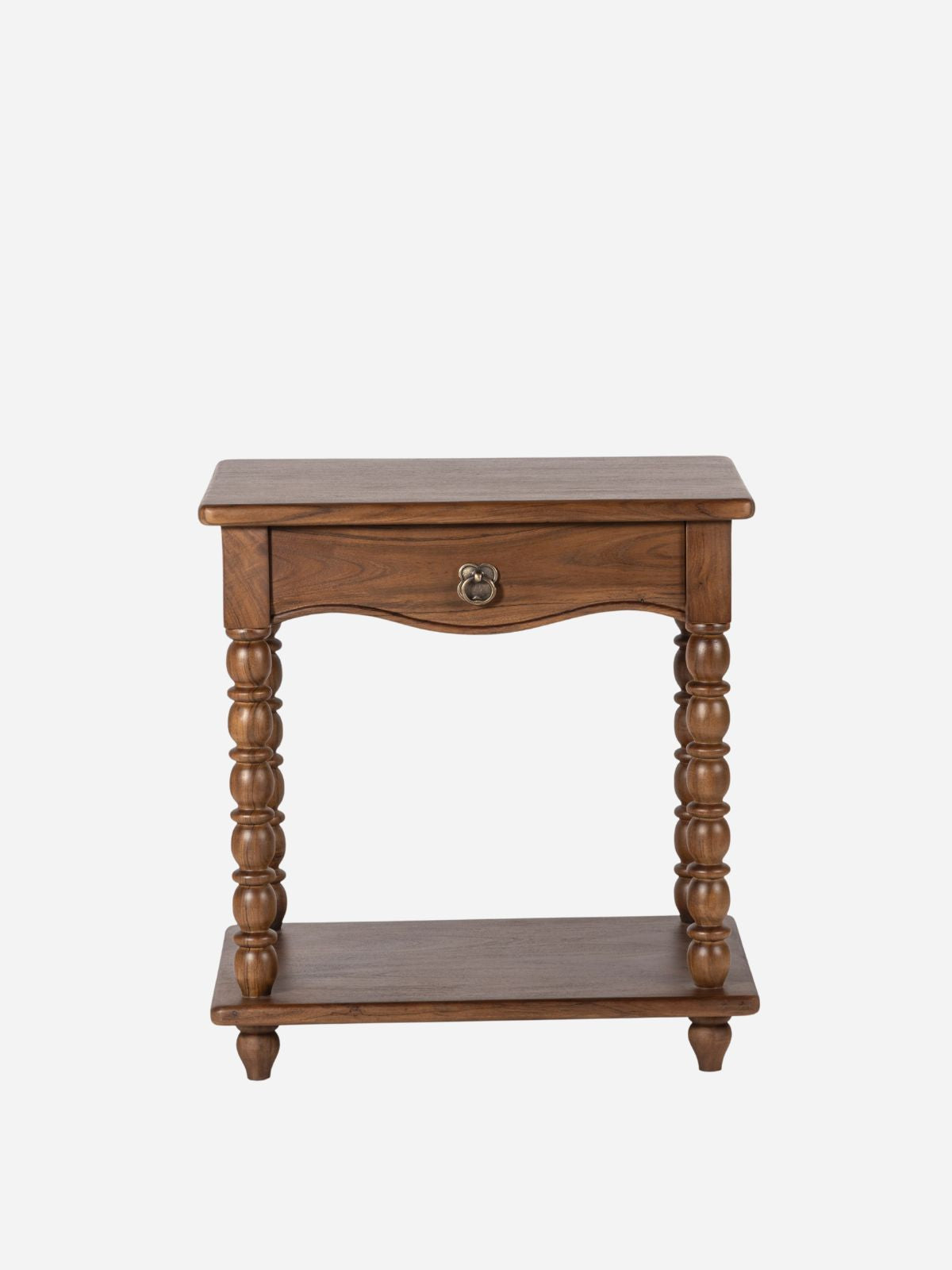 Spindle Nightstand, Walnut