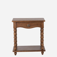 Spindle Nightstand, Walnut