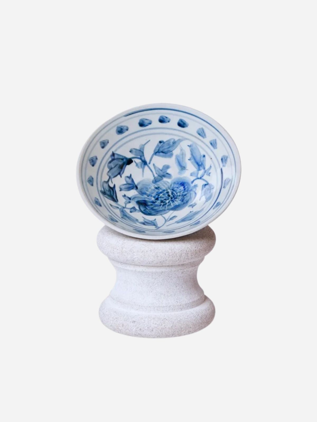 Peony Conical Porcelain Bowl