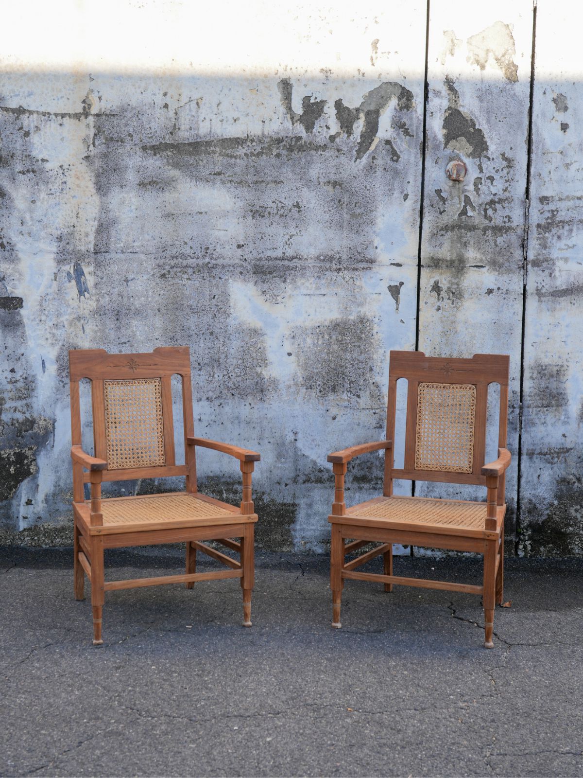 Antique Chair with Rattan Seat
