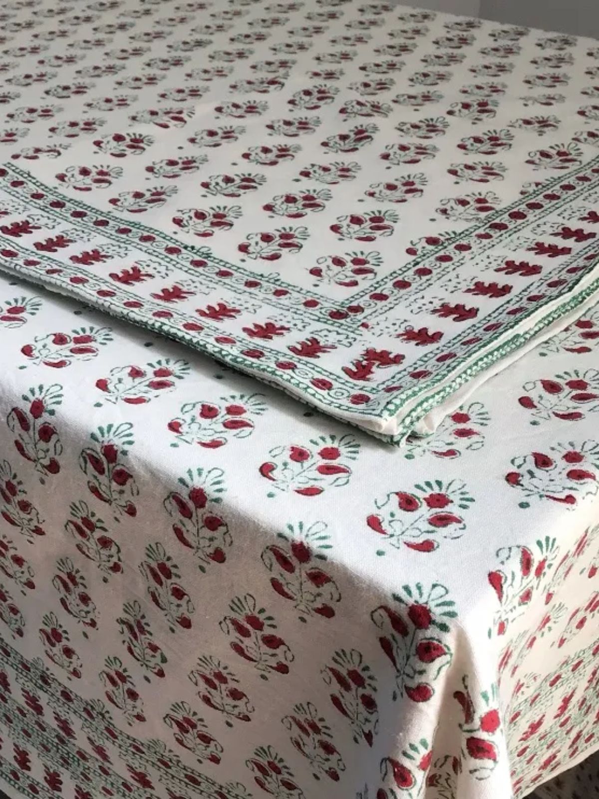 Alwar Red Tablecloth - 60"x120"