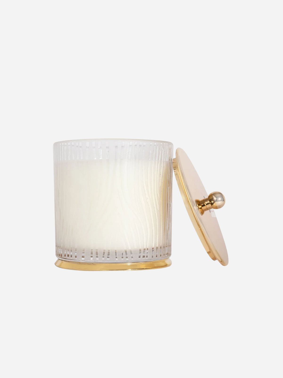 Frasier Fir Large Frosted Wood Grain Candle