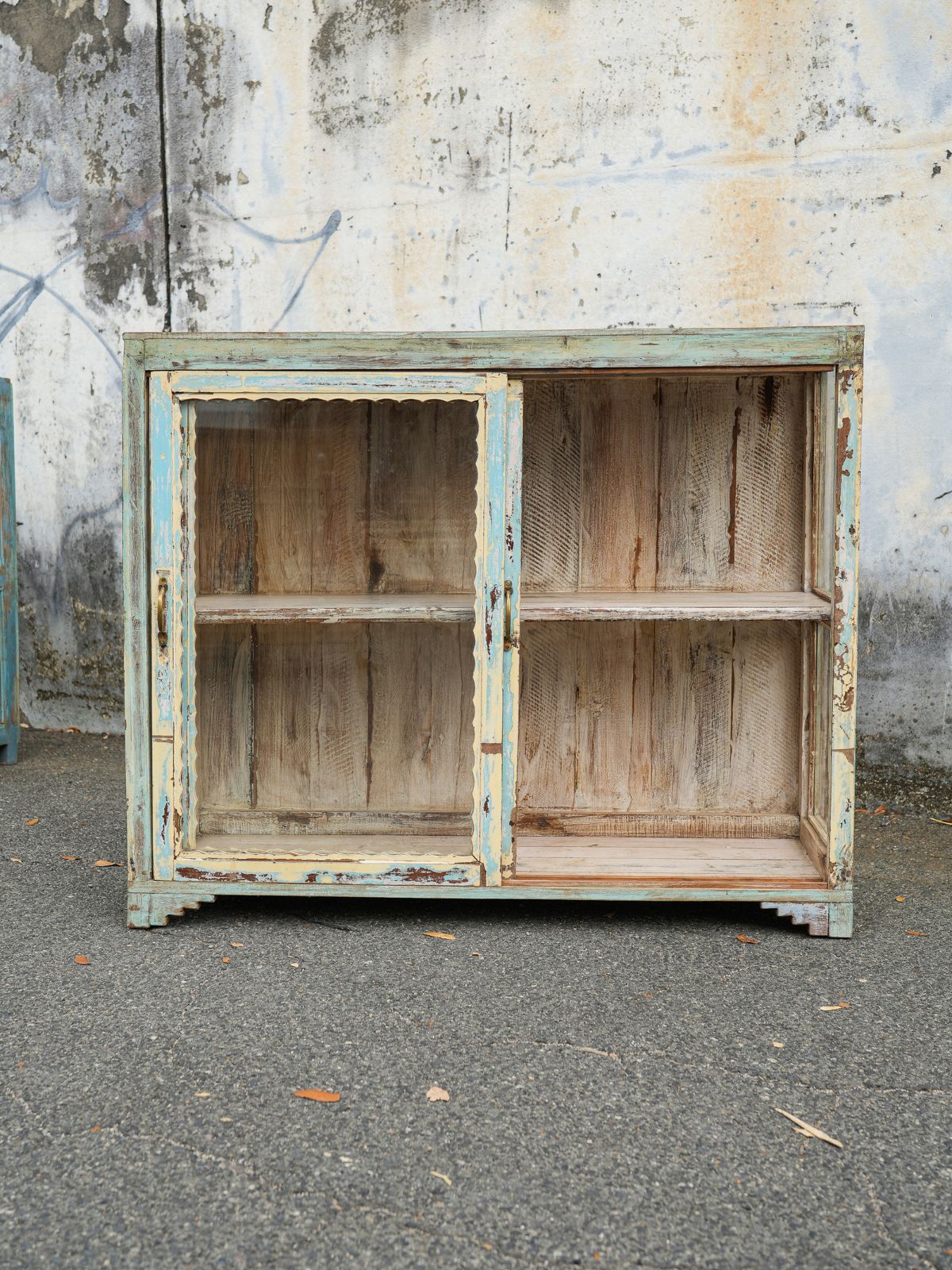 Blue Showcase Cabinet