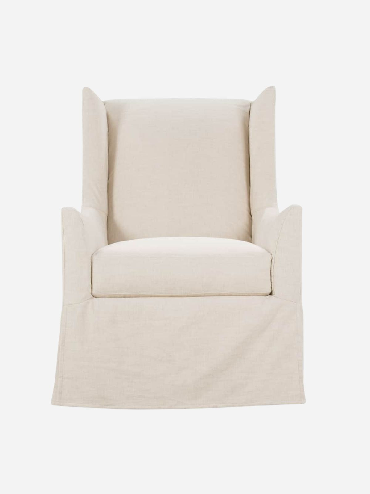 Ellory Slipcovered Swivel Chair with Glider