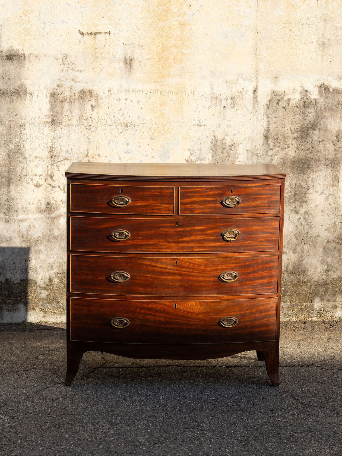Bow Front Victorian Chest