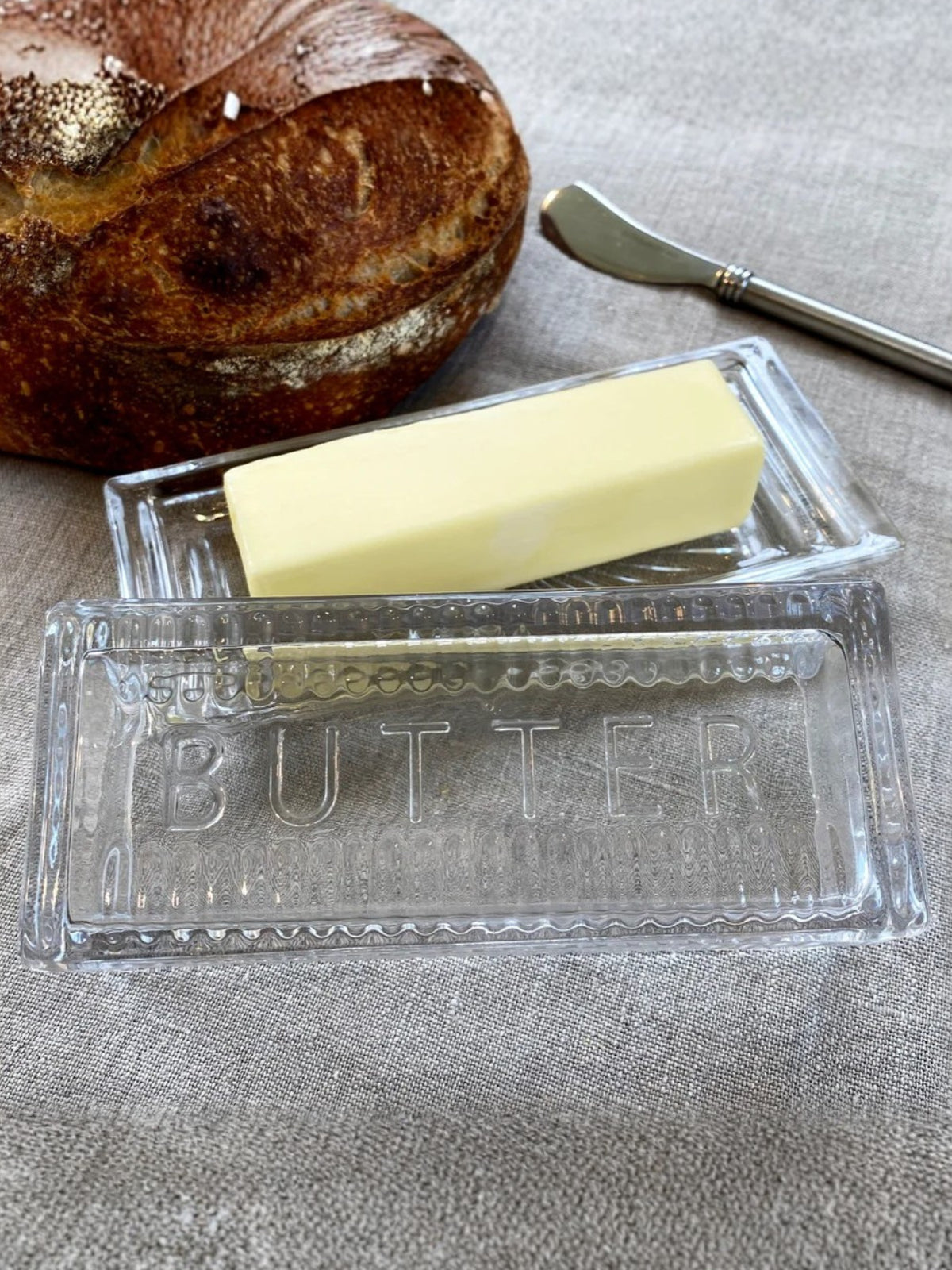 Glass Butter Dish