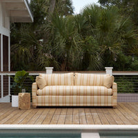 Sylvie Bench Sofa, Backgammon Honey