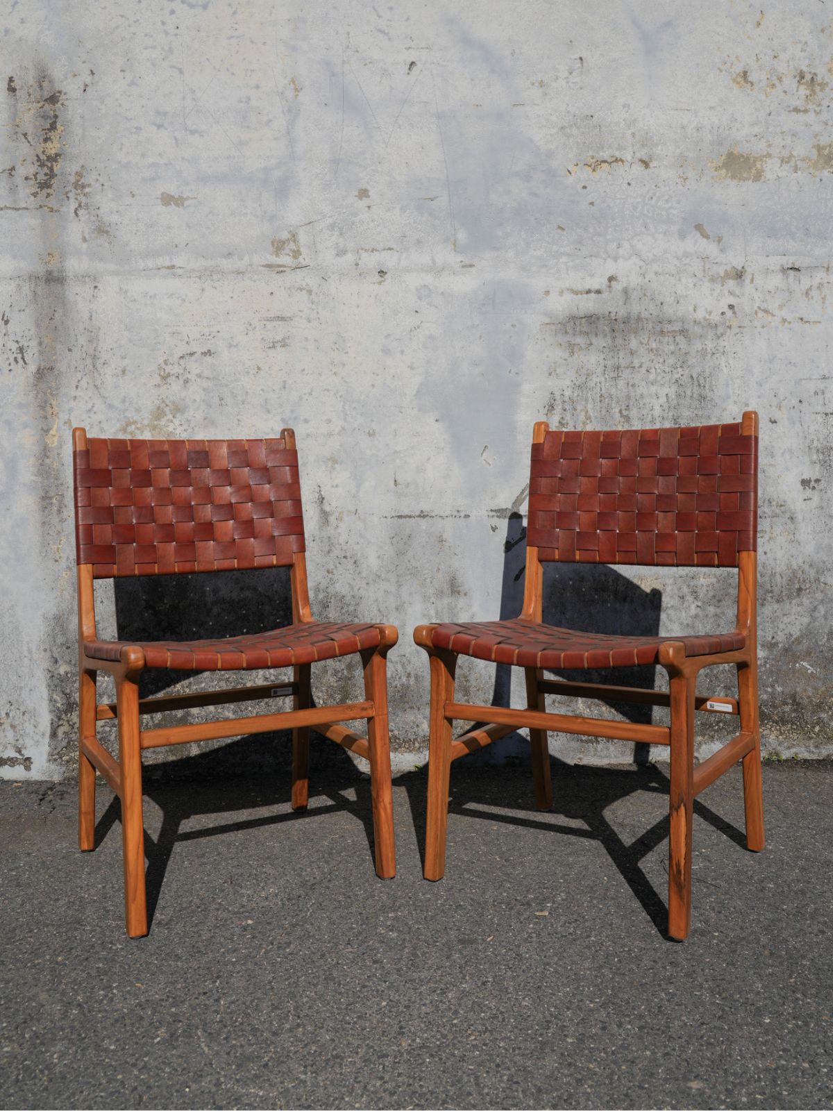 Garrett Leather & Teak Dining Chair