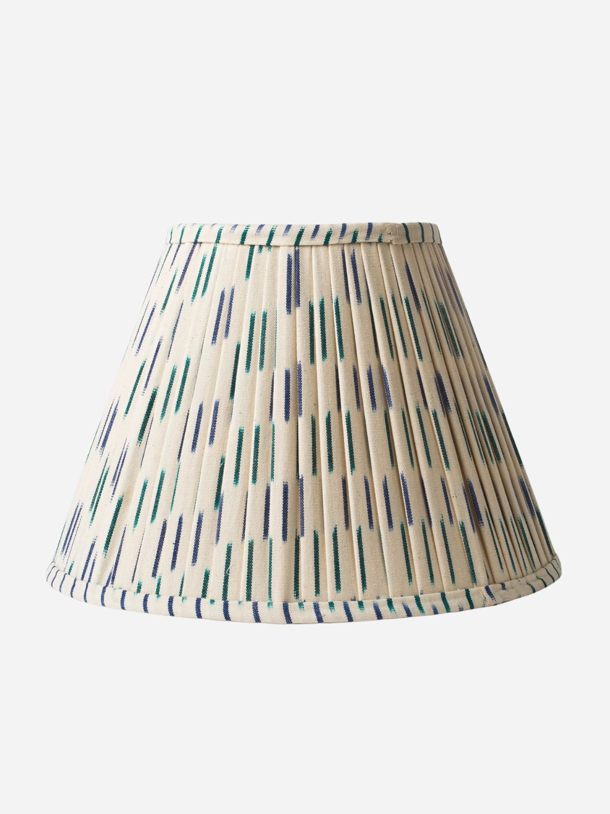 Blue Ikat Pleated Lampshade
