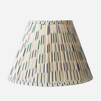 Blue Ikat Pleated Lampshade