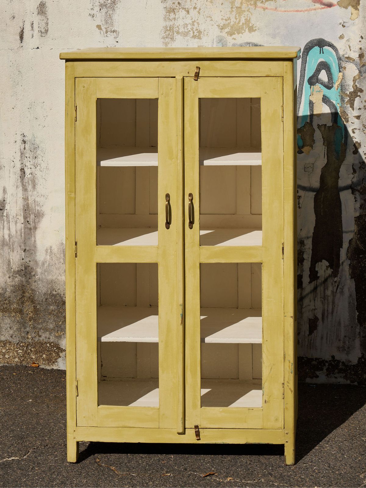 Vintage Yellow Cabinet