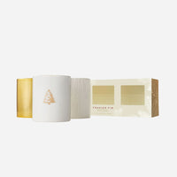Frasier Fir Gilded Poured Candle Trio Set