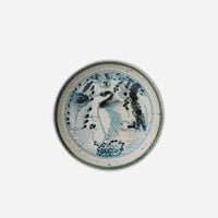 Blue and White Dancing Crane Porcelain Dish