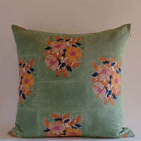 Dia Sage Block-Printed Pillow Cover