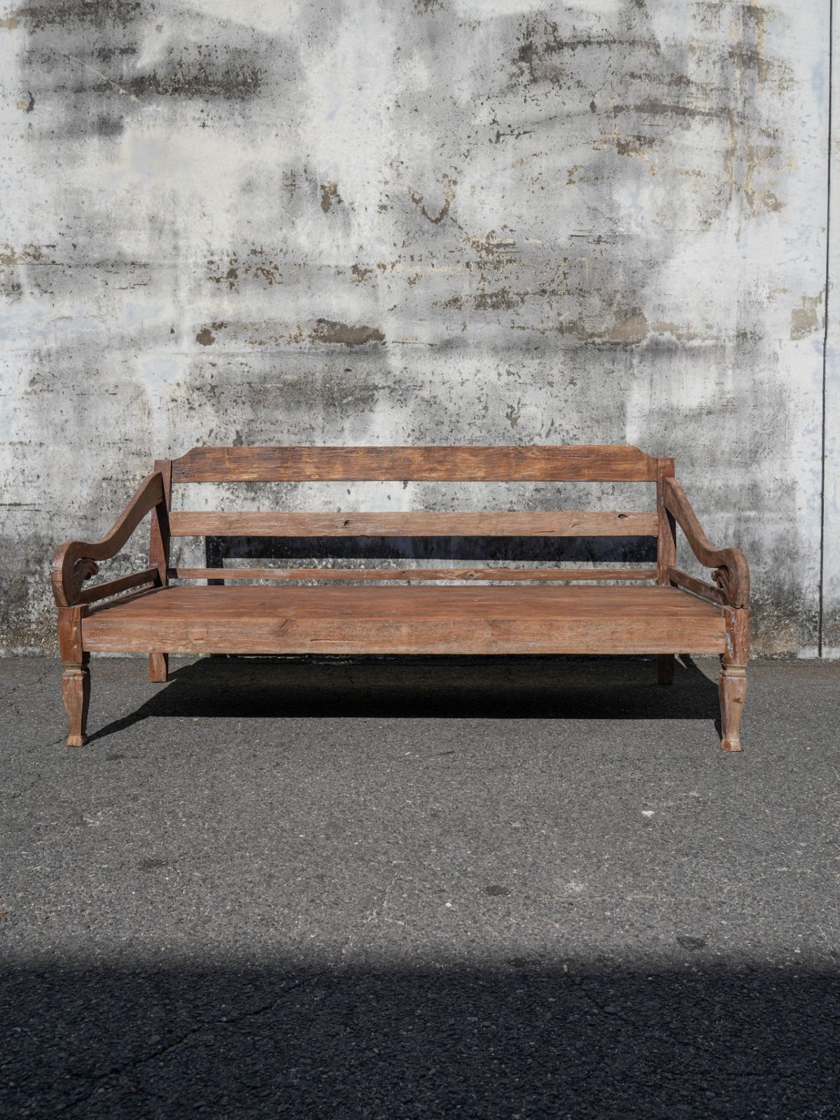 Antique Teakwood Javanese Bench