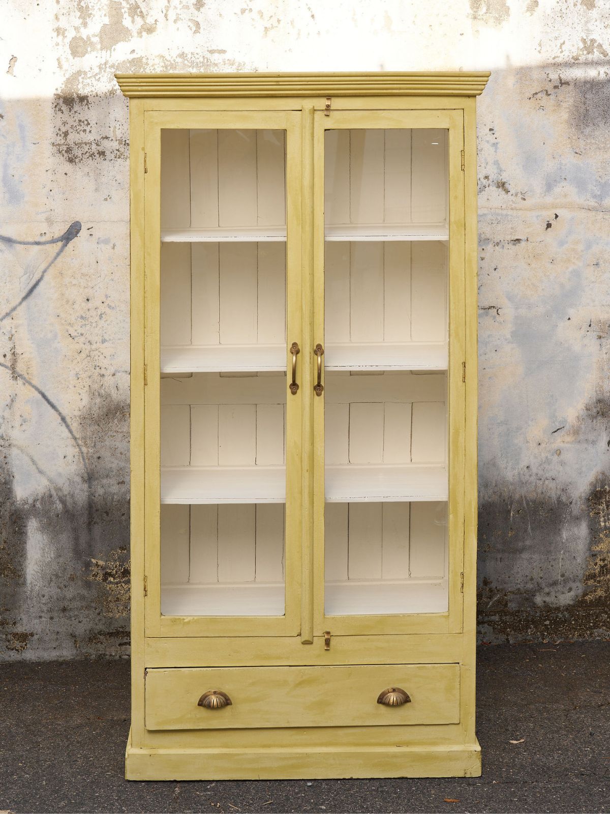 Vintage Yellow Cabinet